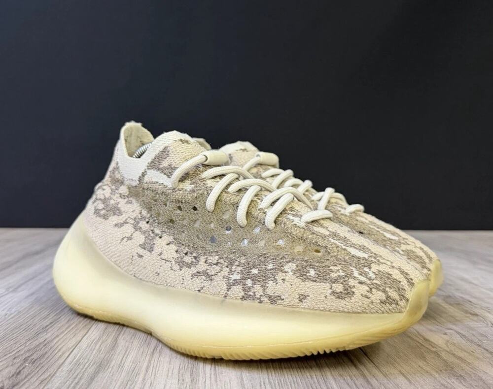 adidas Yeezy Boost 380 Pyrite GZ0473 Grey Camo Mens Size 6.5 Pre Owned